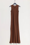 BASERANGE dress DRDYT-VI-SP24 dark brown